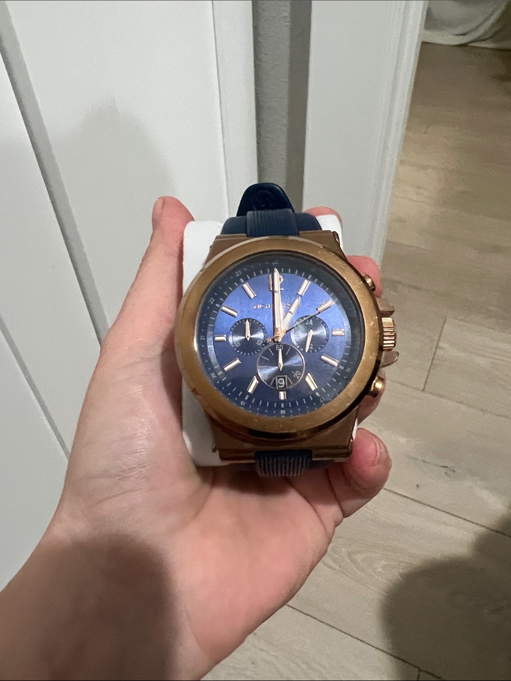 Men's MK Blue Dial Chronograph Watch